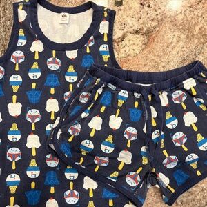Hanna Andersson Women's Tank John Pajama Set Star Wars Summer Medium EUC